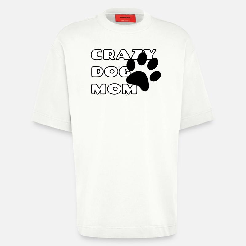 Verrückte Hundemutter. Hund Mama * - Heavyweight T-Shirt - made by SPREAD - OFF WHITE