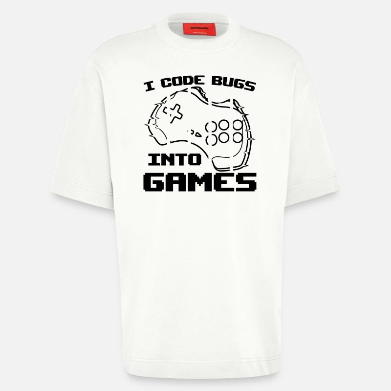 Video Game Programmer - Heavyweight T-Shirt - made by SPREAD  - OFF WHITE