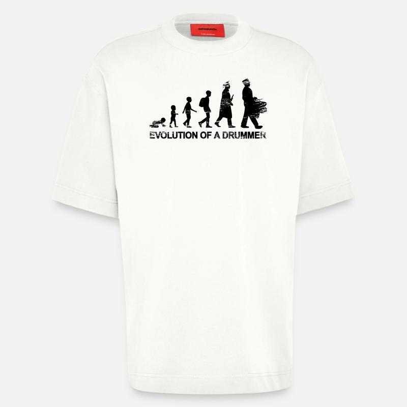 Entwicklung eines Trommlers - Heavyweight T-Shirt - made by SPREAD  - OFF WHITE