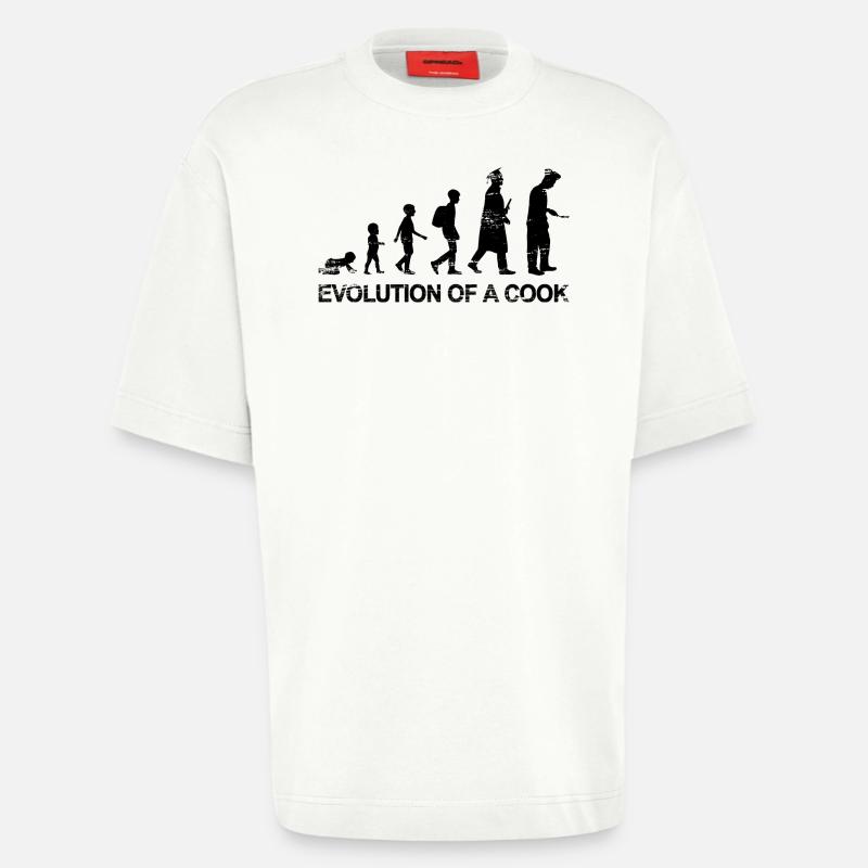 Koch Evolution - Heavyweight T-Shirt - made by SPREAD  - OFF WHITE