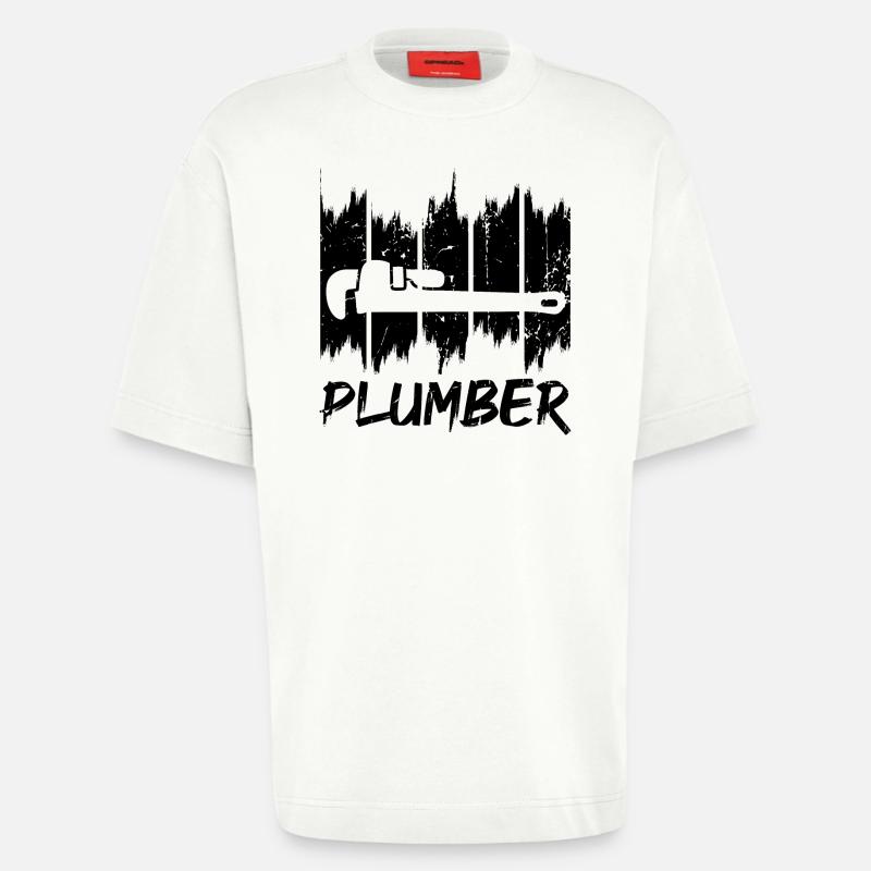 Klempner - Heavyweight T-Shirt - made by SPREAD  - OFF WHITE
