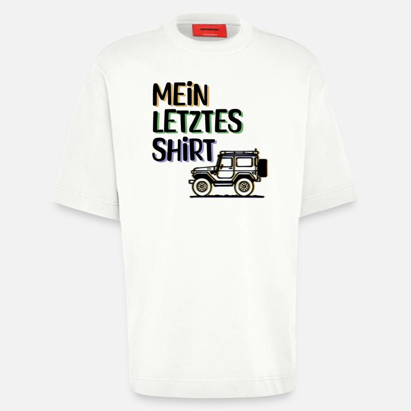 Wanderer Camping Statement Campingplatz Ferien - Heavyweight T-Shirt - made by SPREAD  - OFF WHITE