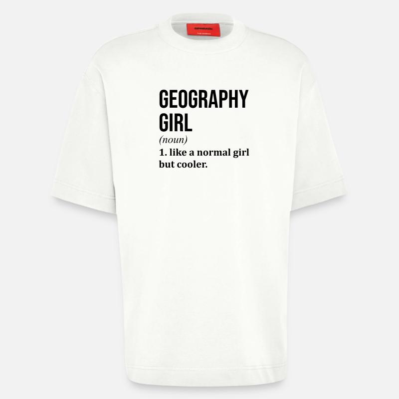 Geography - Heavyweight T-Shirt - made by SPREAD  - OFF WHITE