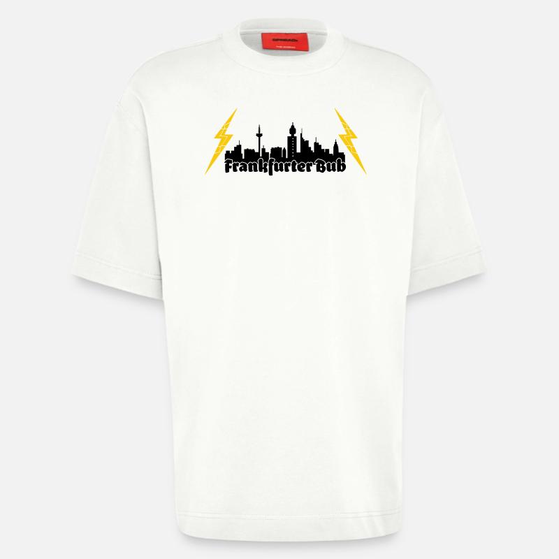 Frankfurter Bub ffm skyline - Heavyweight T-Shirt - made by SPREAD  - OFF WHITE