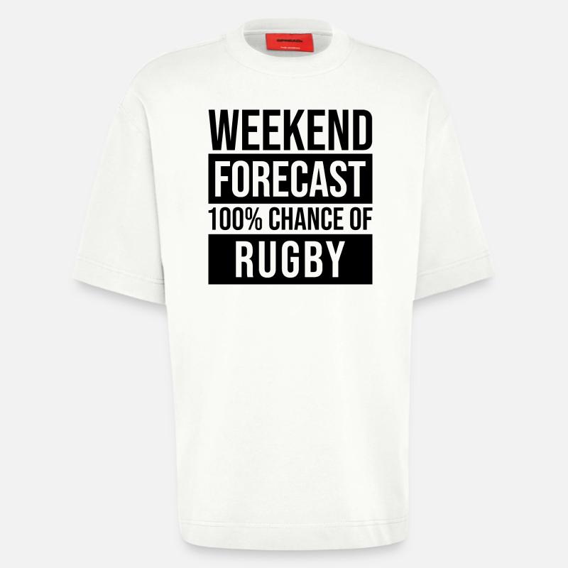 Rugby - Heavyweight T-Shirt - made by SPREAD  - OFF WHITE