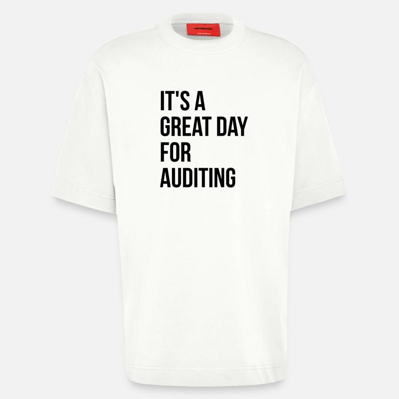 Auditing - Heavyweight T-Shirt - made by SPREAD  - OFF WHITE