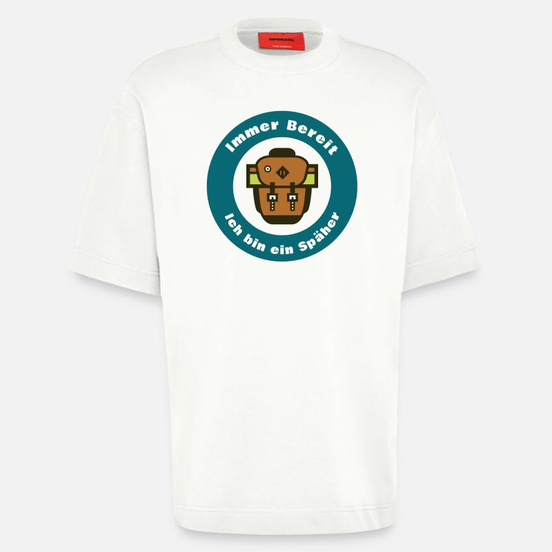 Immer bereit – ich bin ein Scout - Heavyweight T-Shirt - made by SPREAD  - OFF WHITE