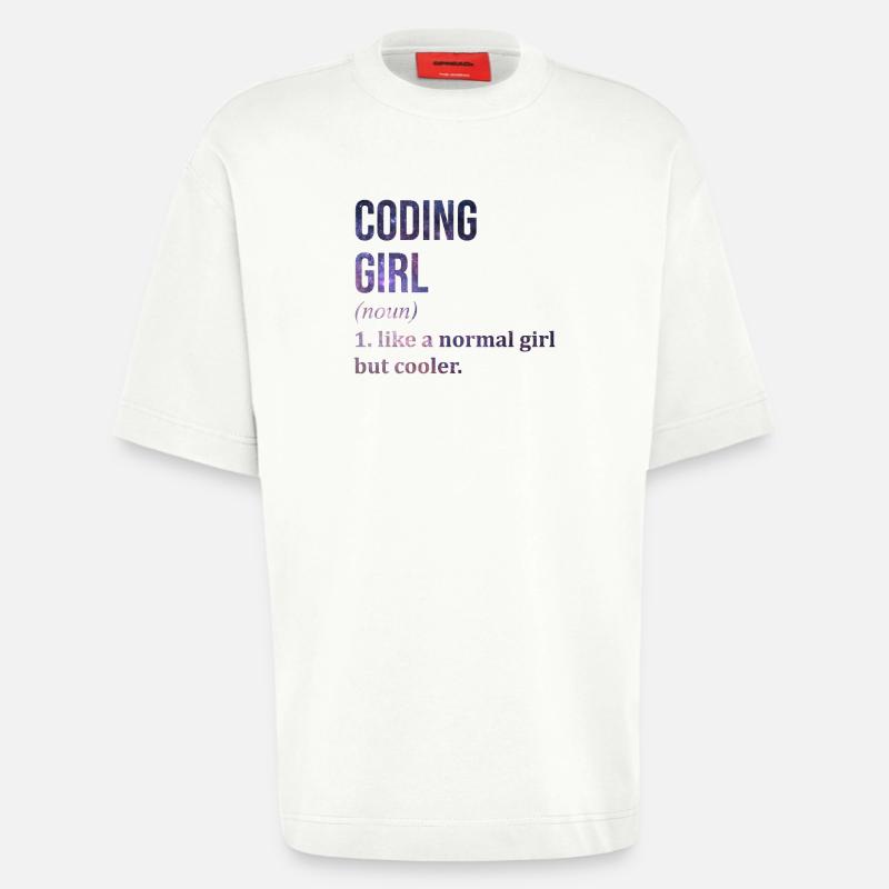 Codierung Codierung Codierung - Heavyweight T-Shirt - made by SPREAD  - OFF WHITE