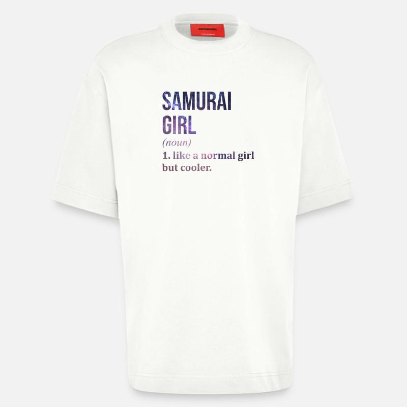 Samurai Samurai Samurai - Heavyweight T-Shirt - made by SPREAD  - OFF WHITE