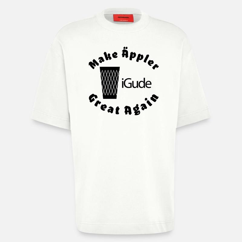iGude Geripptes Great Again - Heavyweight T-Shirt - made by SPREAD  - OFF WHITE