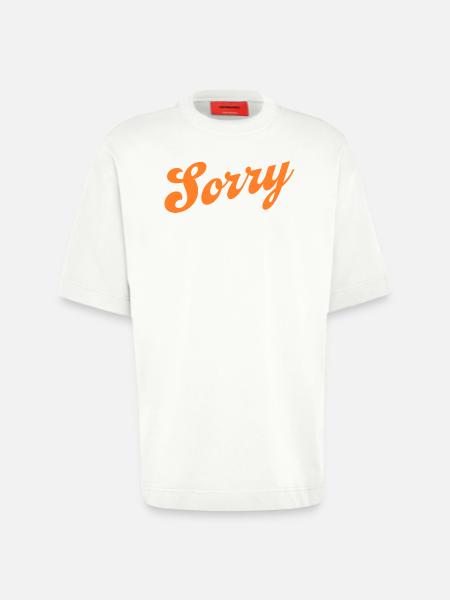 Sorry – Minimalistisches Statement - Heavyweight T-Shirt - made by SPREAD - OFF WHITE