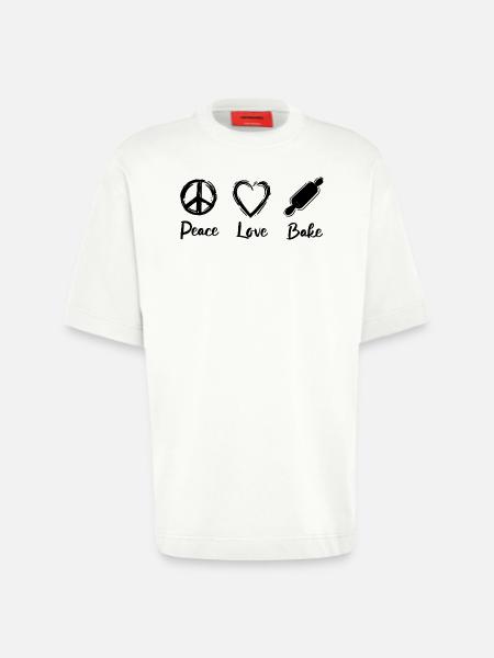 Ich liebe Backen - Heavyweight T-Shirt - made by SPREAD  - OFF WHITE