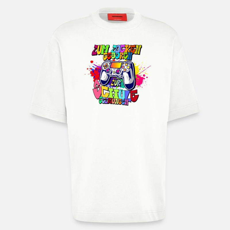Graffiti Controller Neonfarben progamer - Heavyweight T-Shirt - made by SPREAD  - OFF WHITE