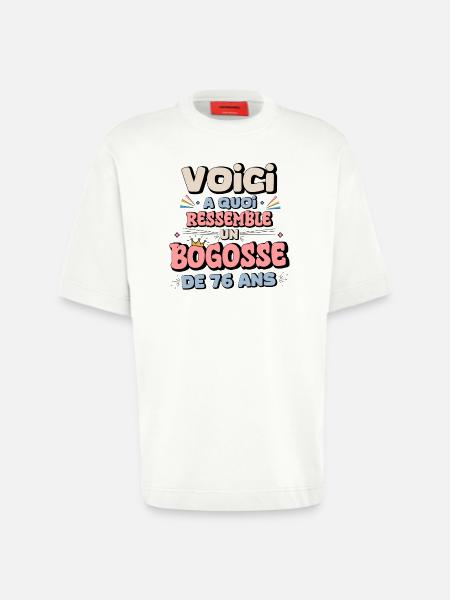76th Birthday Humor Design - Heavyweight T-Shirt - made by SPREAD  - OFF WHITE