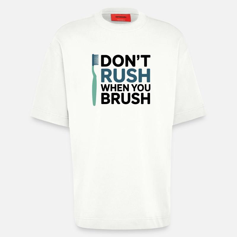 Conception technique du mécanisme d’engrenage dentaire - T-shirt bio épais oversize fabriqué en UE - OFF WHITE