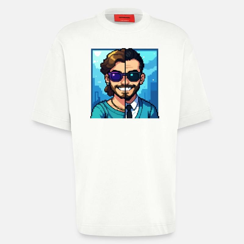 JUNGE TRIFFT JUNGE – nette Leute - Heavyweight T-Shirt - made by SPREAD  - OFF WHITE