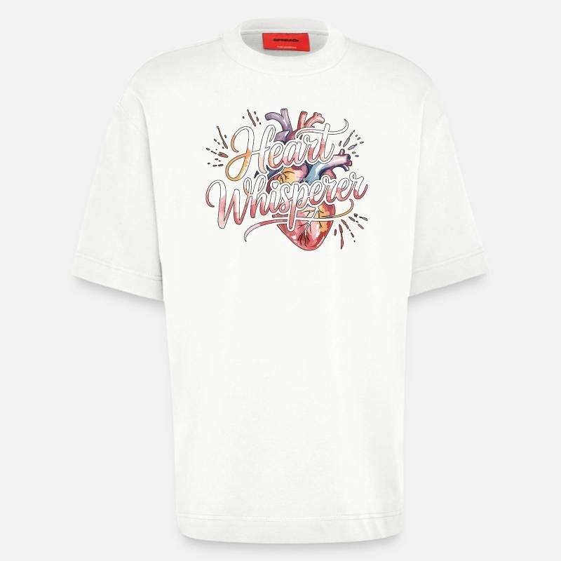 Cardiac Tech Heart Whisperer Pacemaker Technician - Heavyweight T-Shirt - made by SPREAD  - OFF WHITE