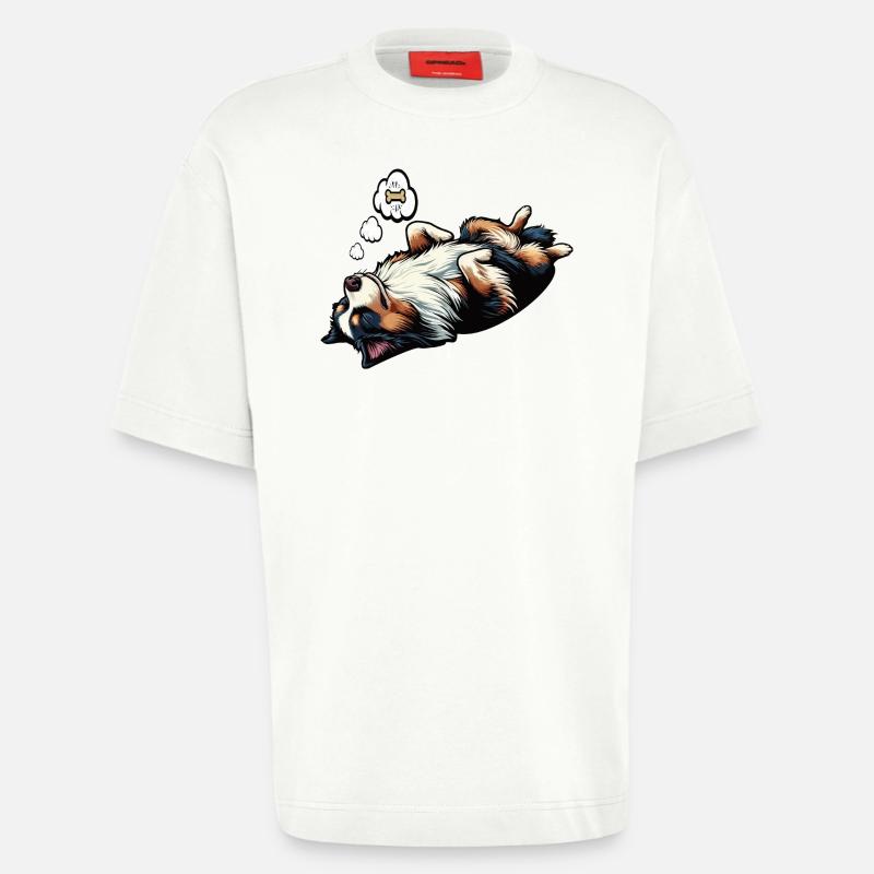 Australian Shepherd Aussie Aussiebesitzer Aussies - Heavyweight T-Shirt - made by SPREAD  - OFF WHITE