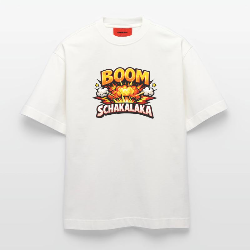 Boom Shakalaka Comic Dic avec explosion T-shirt bio épais oversize fabriqué en UE