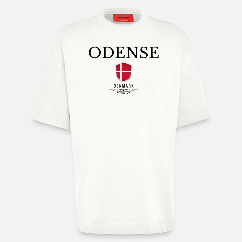 Odense-Souvenir, elegantes Odense-Design - Heavyweight T-Shirt - made by SPREAD  - OFF WHITE