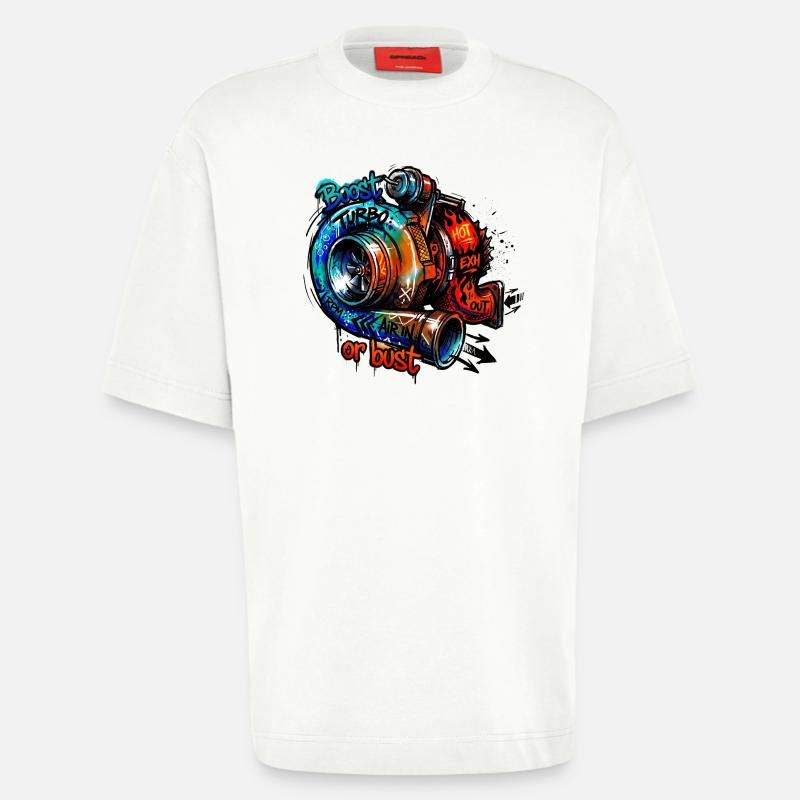 Turbo-Boost oder Bust - Heavyweight T-Shirt - made by SPREAD  - OFF WHITE