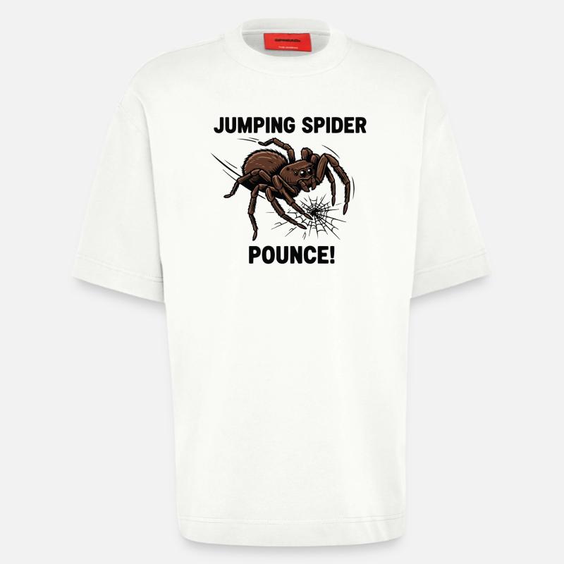 Araignée Sauteuse Springende Spinne - Heavyweight T-Shirt - made by SPREAD - OFF WHITE