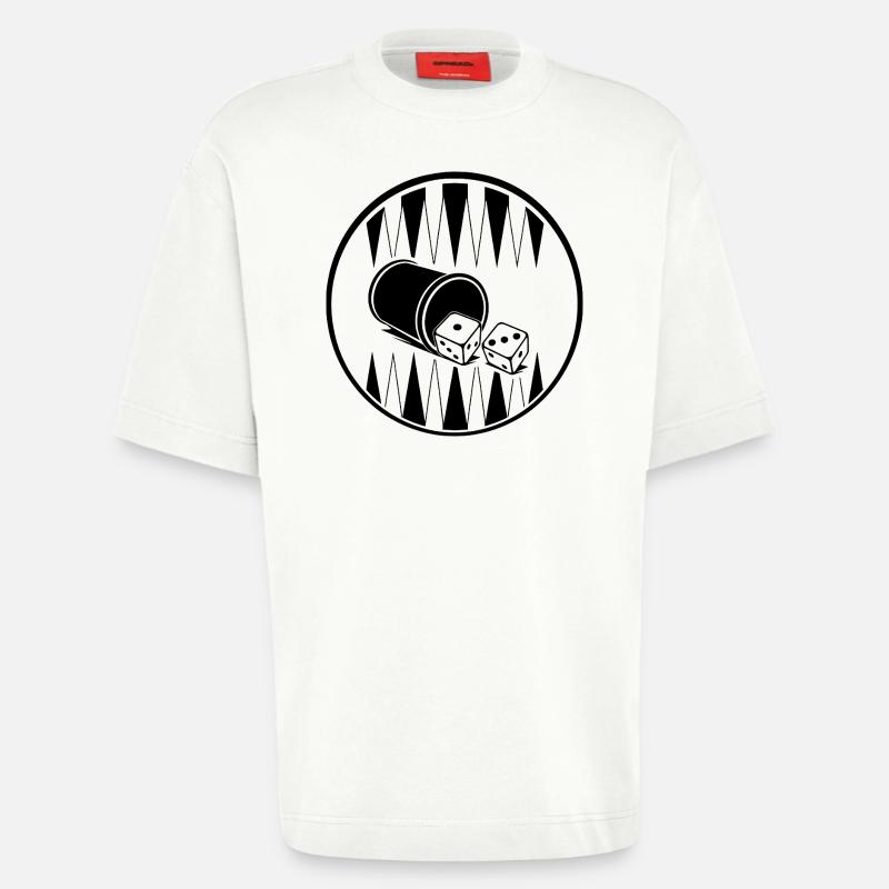 Backgammon | Brettspiel | Geschenk - Heavyweight T-Shirt - made by SPREAD - OFF WHITE