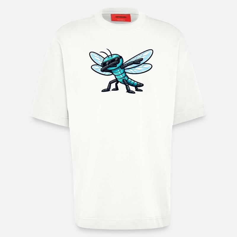 Dab de la Libellule - T-shirt bio épais oversize fabriqué en UE - OFF WHITE