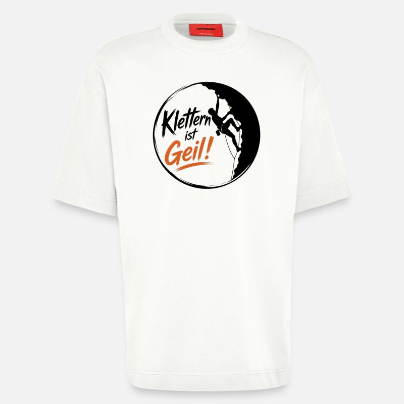 Klettern2 - Heavyweight T-Shirt - made by SPREAD  - OFF WHITE