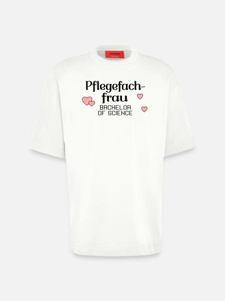 Bachelorstudium Pflege - Abschluss Pflegefachfrau - Heavyweight T-Shirt - made by SPREAD - OFF WHITE