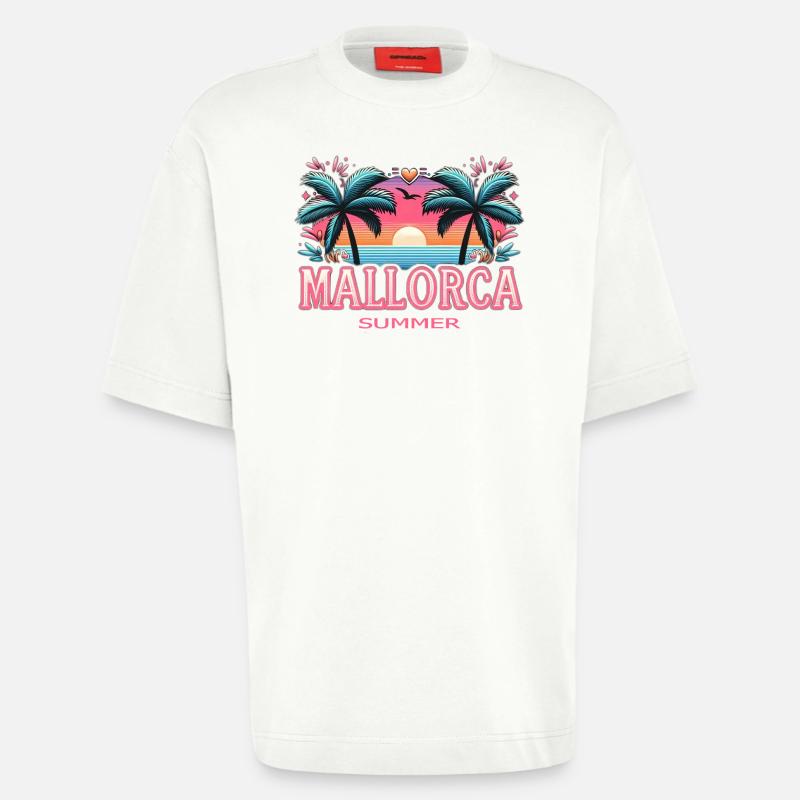 Majorque - T-shirt bio épais oversize fabriqué en UE - OFF WHITE