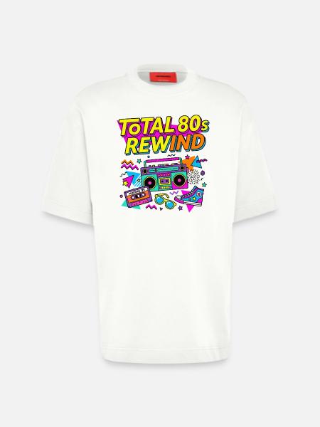Total 80s Rewind - Heavyweight T-Shirt - made by SPREAD  - OFF WHITE