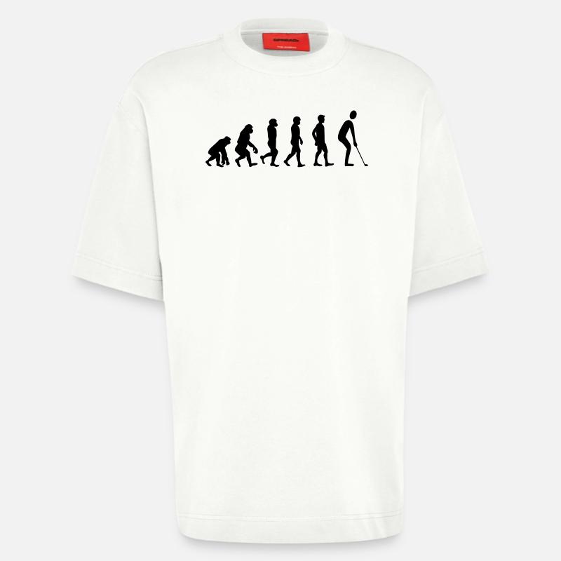 Evolution Golf - Heavyweight T-Shirt - made by SPREAD  - OFF WHITE