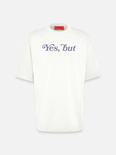 Ja, aber... - T-shirt bio épais oversize fabriqué en UE - OFF WHITE