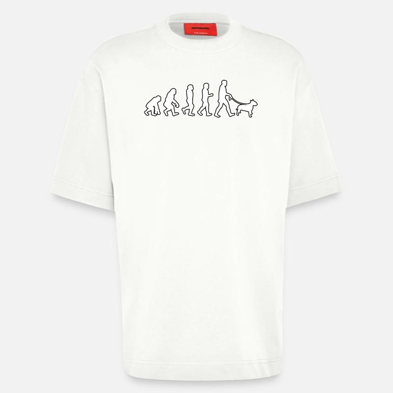 EVOLUTION Labrador - T-shirt bio épais oversize fabriqué en UE - OFF WHITE