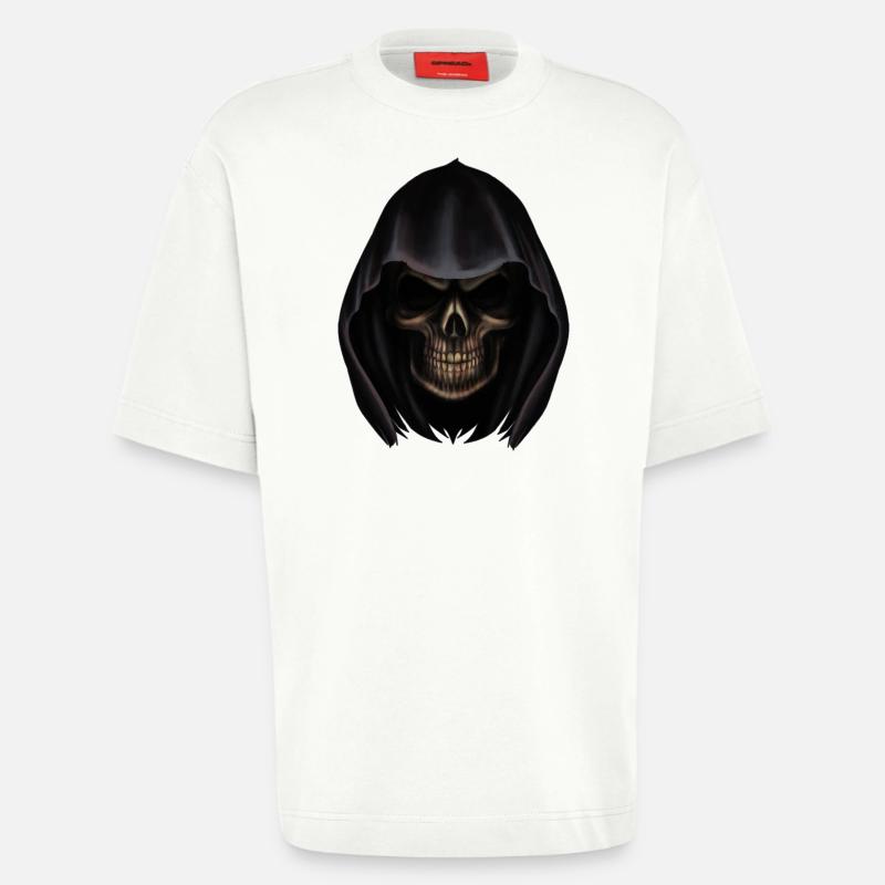Sensenmann Kopf - Heavyweight T-Shirt - made by SPREAD  - OFF WHITE