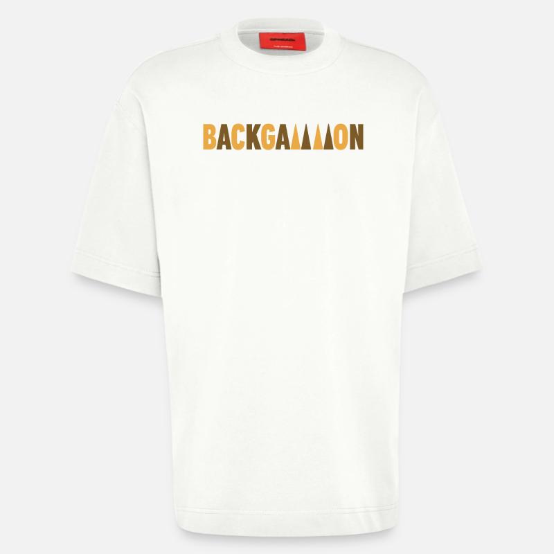 Backgammon - Heavyweight T-Shirt - made by SPREAD - OFF WHITE