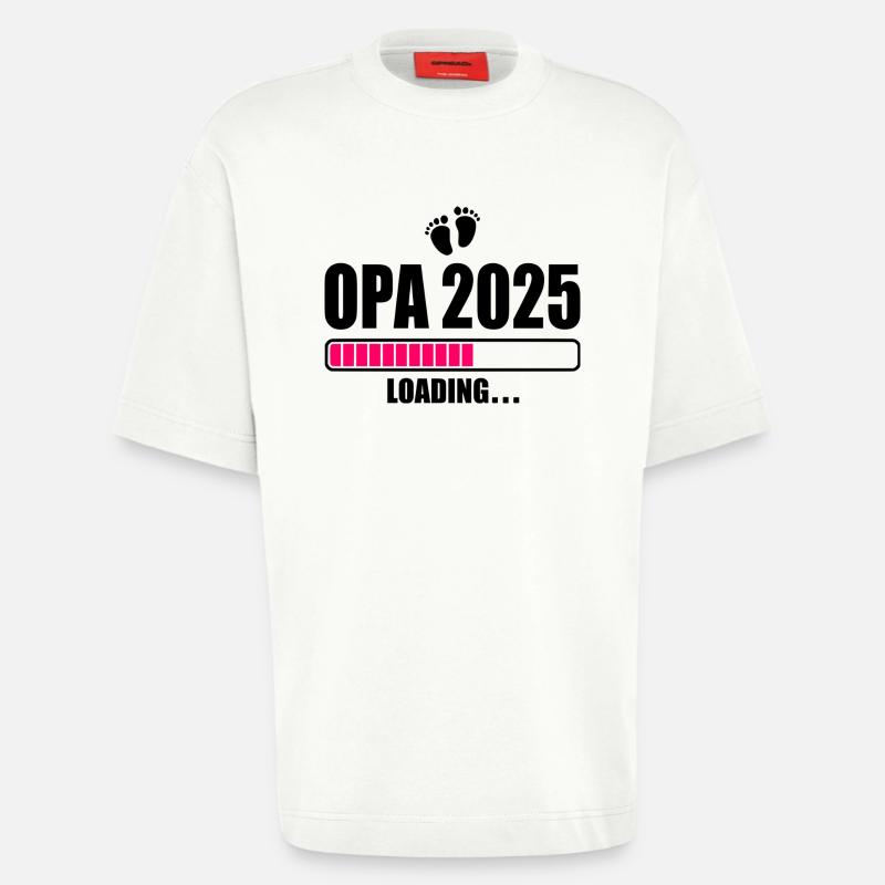 Opa 2025 loading - Heavyweight T-Shirt - made by SPREAD  - OFF WHITE