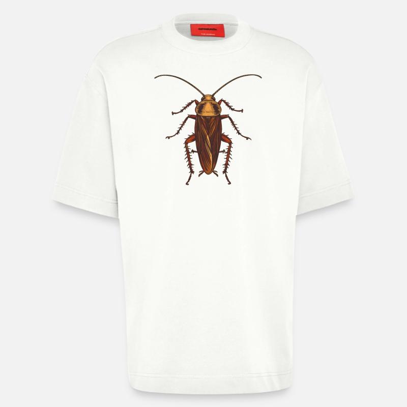 cafards cafards cafards cafard - T-shirt bio épais oversize fabriqué en UE - OFF WHITE