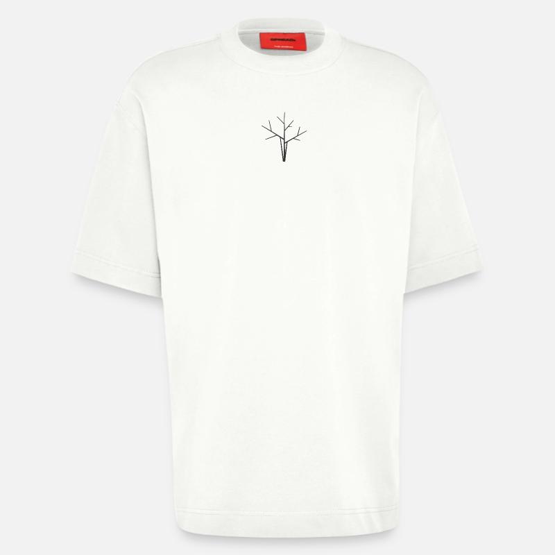 Tree abstract - Heavyweight T-Shirt - made by SPREAD - OFF WHITE