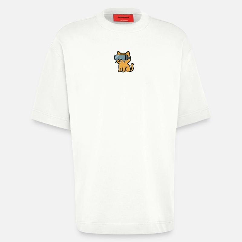 VR Chat: Das immersive Katzenabenteuer - Heavyweight T-Shirt - made by SPREAD  - OFF WHITE