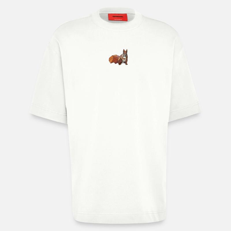 Eichhörnchen blanko - Heavyweight T-Shirt - made by SPREAD  - OFF WHITE