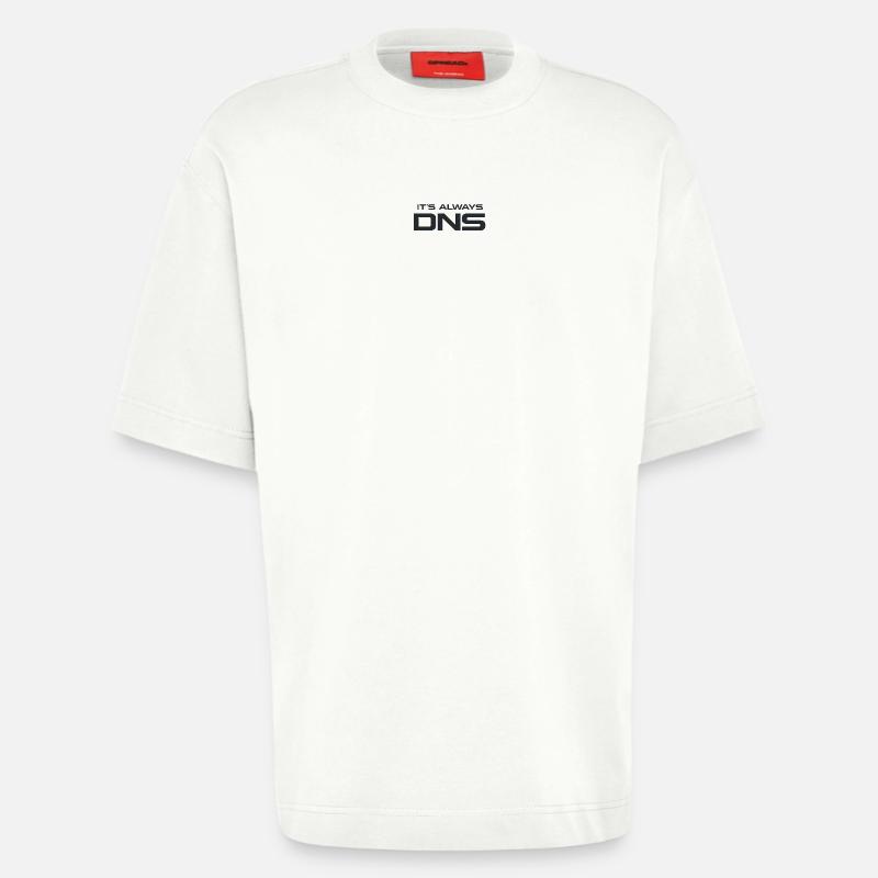 DNS Always: Tech Typography - Heavyweight T-Shirt - made by SPREAD - OFF WHITE