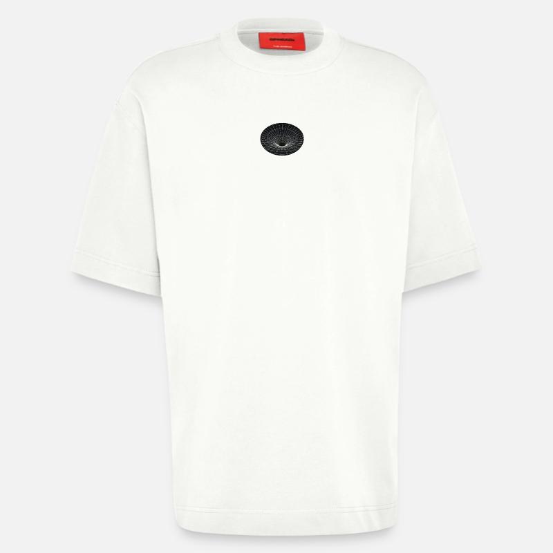 Vortex-Gitter Wurmloch - Heavyweight T-Shirt - made by SPREAD  - OFF WHITE