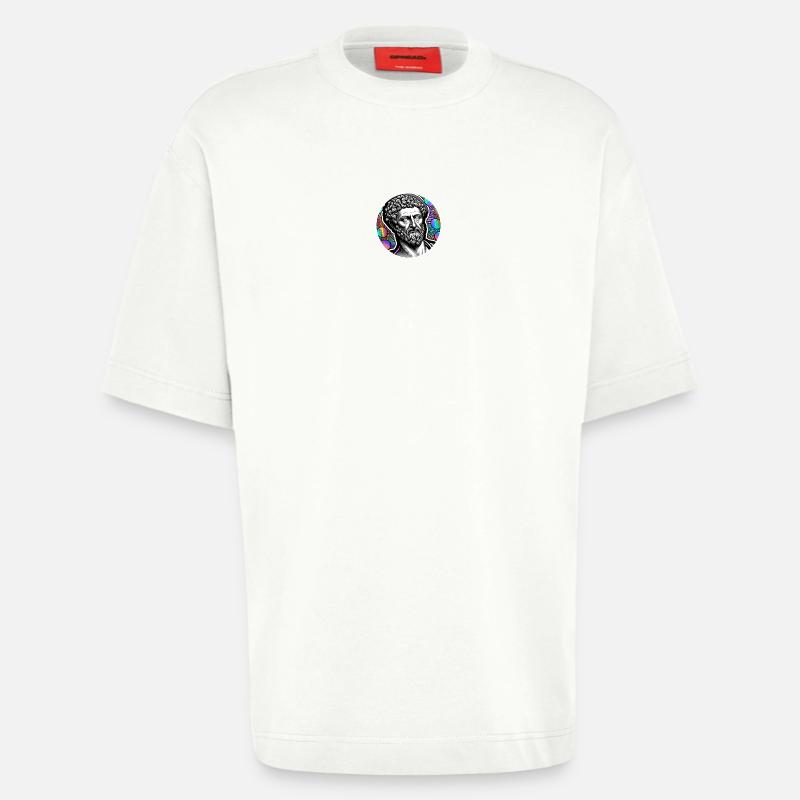 Marcus Aurelius the philosopher - Heavyweight T-Shirt - made by SPREAD  - OFF WHITE