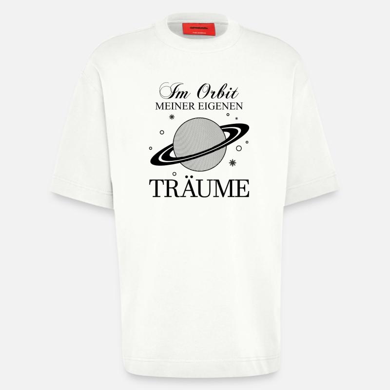 Saturn / Der Ringplanet / Planet der Ringe - Heavyweight T-Shirt - made by SPREAD  - OFF WHITE
