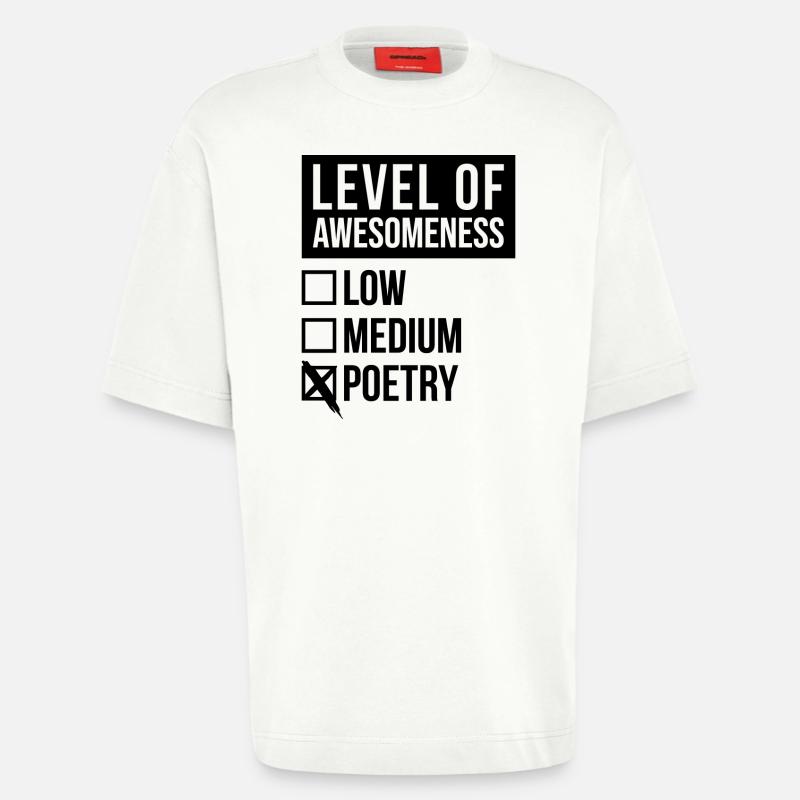 Poetry - Heavyweight T-Shirt - made by SPREAD  - OFF WHITE