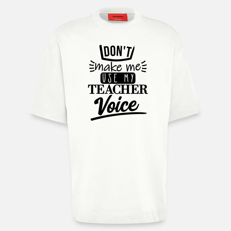 Ne me faites pas l’utiliser (noir) - T-shirt bio épais oversize fabriqué en UE - OFF WHITE