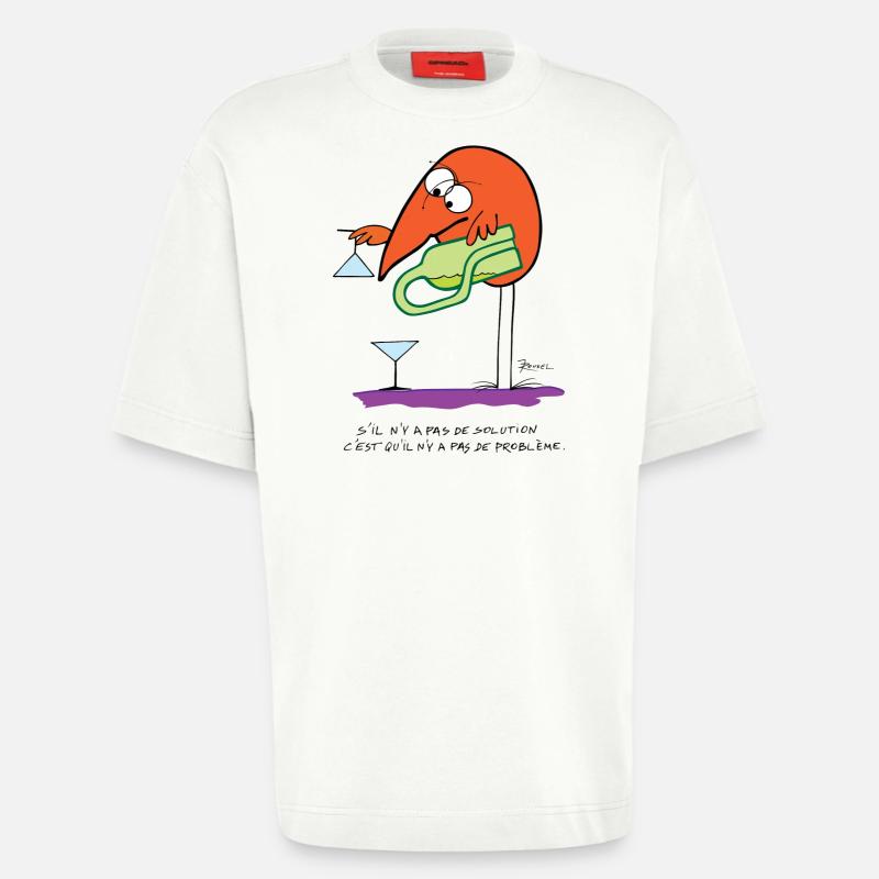 No solution no problem - Heavyweight T-Shirt - made by SPREAD  - OFF WHITE