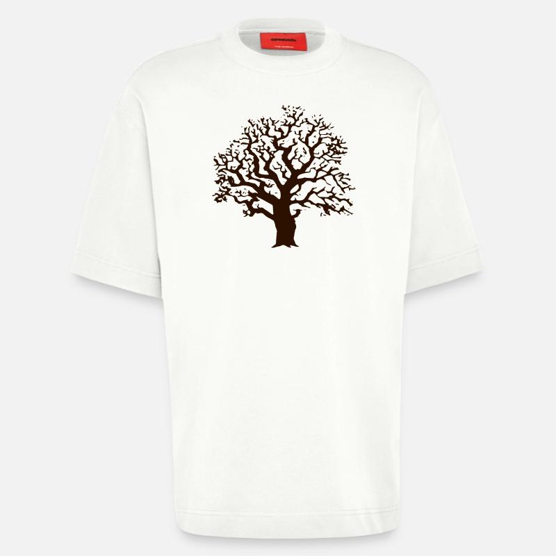 Baum Eiche - Heavyweight T-Shirt - made by SPREAD  - OFF WHITE